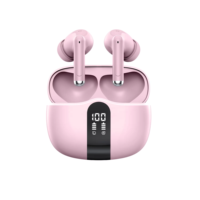 S56 ANC ENC earbud nirkabel, headphone kontrol sentuh, earphone In-Ear Auricolari Senza Fili Gaming