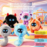 KI-Smart-Plüschpuppe Lernspielzeug für Kinder Spracherkennung App-Steuerung LCD-Bildschirm Sprachinteraktiver Lernbegleiter Geschenk