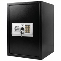 Cassaforte Digitale Elettronica di Alta Qualità, Grande, Nera, in Metallo, Antiumidità, per Casa e Hotel, per Contanti e Oggetti di Valore