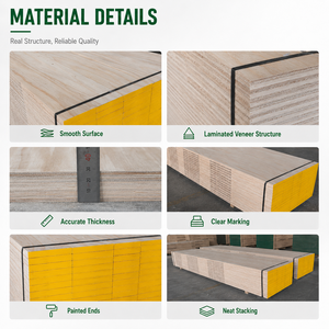Fournisseur de bois lamellé-collé LVL en Chine, <span class=keywords><strong>prix</strong></span> plus bas, emballage E1 E2, contreplaqué de peuplier, bois de palettes LVL - Product Image 3