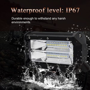 Đèn <span class=keywords><strong>LED</strong></span> làm việc đa năng 5 inch, đèn pha <span class=keywords><strong>LED</strong></span> ngoài trời cho xe tải, đèn <span class=keywords><strong>LED</strong></span> chiếu sáng tự động, phụ kiện ô tô, đèn <span class=keywords><strong>LED</strong></span> làm việc 72W - Product Image 5
