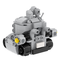 tank MOC MOOXI MOC1127 Série de jouets de film DIY Ensembles de blocs de construction en briques pour enfants garçons et filles
