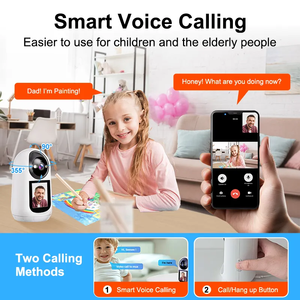 Tuya Smart Video Call 2MP Baby Monitor Camera avec 2.8 pouces Pan-Tilt 360 Viewing WiFi Camera Human AI Alarm Cry Sound Detection - Product Image 5
