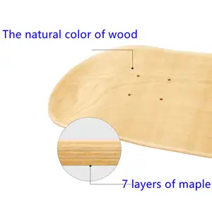 Bamboo Wood Fiberglass Longboard Deck Professional Hand Painted Skateboard For Beginners