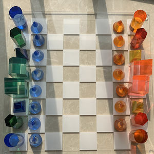 مجموعة شطرنج أكريليك مخصصة من المصنع ، مجموعات ألعاب لوح لوسيت ، أكريليك Checke Oem مخصصة - Product Image 6