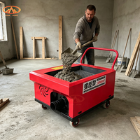 Petite pompe à vis mobile portable pour béton, pompe de distribution de ciment et de mortier pour projets d'ingénierie