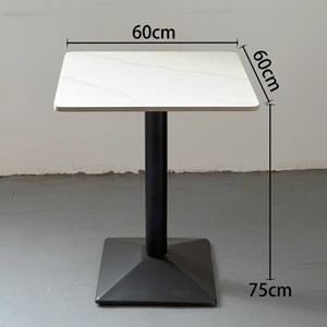 Juegos de Mesas y Sillas de Comedor Comerciales de Estilo Moderno y Minimalista con Tablero de Piedra para Restaurantes, Tiendas de Té con Leche, Hamburgueserías y Bares de Snacks - Product Image 6