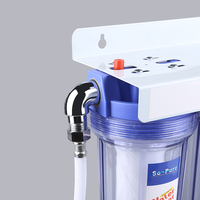 Filtre à eau de comptoir à 3 étapes avec filtration de sédiments de 5 microns, usage domestique, design écologique