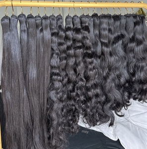 Extensions de cheveux humains bruts en gros, bouclés indiens, boucles caribéennes, cuticules entièrement alignées, sans nœuds, sans perte, 100 % cheveux humains - Product Image 2