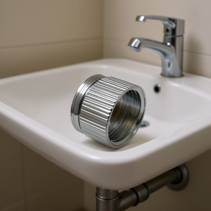 Adaptateur de Robinet en Laiton Chromé H 10 mm F1/2 X M22x1 - Product Image 3