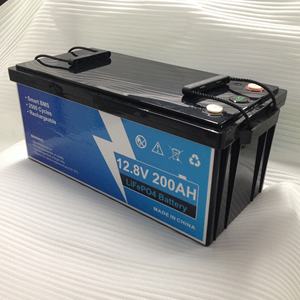 储能12.8v200ah LiFePO4电池户外便携式电源电池大容量黑色ABS外壳 - Product Image 2