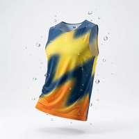 Gilet de course décontracté pour hommes, séchage rapide, léger, en spandex et polyester, pour la course à pied, la gym et l'entraînement sur piste.