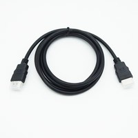 Câble HDTV blindé en feuille nickelée, version 1.4/2.0, 4K 60Hz 1080P, mâle-mâle, gaine PVC noire, plusieurs longueurs, pour moniteur