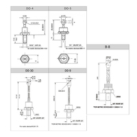 Redresseur 100A 150A 200A 250A 300A Type à goujons Redresseur à diodes à goujons 100U/UR 200U/UR 300U/UR