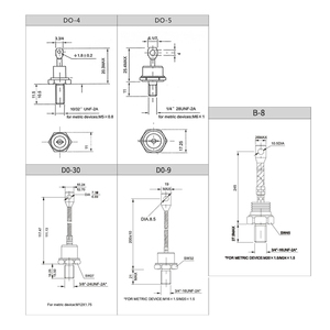Chỉnh Lưu 100A 150A 200A 250A 300A Stud loại CHỈNH LƯU Stud doide 100U/UR 300u/UR - Product Image 6