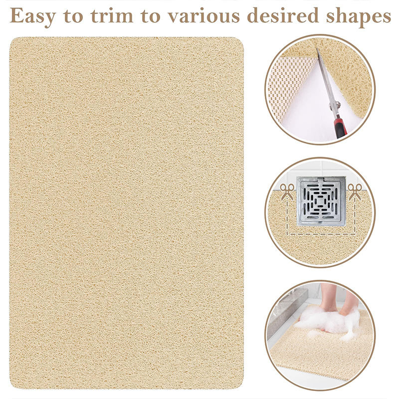 Tappeto Da Bagno Antiscivolo, Tappeto Per Doccia In TPE Con Fori Di Drenaggio 30 Cm Rotondo Blue 96815970 - Foto 10