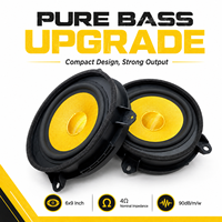 Altavoces para Auto 6x9, Altavoz de Medios y Bajos, Cono Tejido de Hierro y Kevlar, Impedancia de 4 Ohmios, Sensibilidad de 90dB, Potencia Nominal de 30W, Potencia Máxima de 120W para Audio de Auto