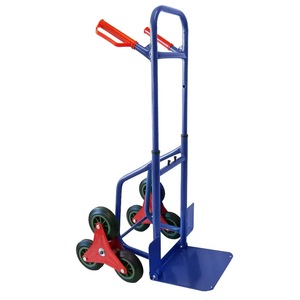 Carrello a mano telescopico sei ruote scala arrampicata pieghevole a mano carrello pesante acciaio camion a mano HT2130 - Product Image 1