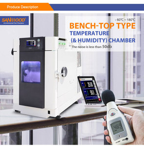 Câmara de Teste de Temperatura e Umidade de Bancada 22L para Laboratório -55°C ℃   até 150 ℃   20%~98%RH - Product Image 4