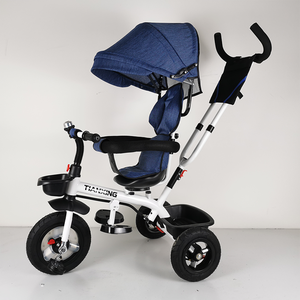 Vente en gros de tricycle pour bébé 4 en 1, vélo, poussette plate, tricycle, vélo, siège réglable - Product Image 6