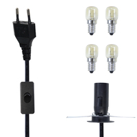 E14 Câble Himalayen Kema Keur Eu standard Inline Switch on off Salt Lamp Holder Socket E14 Cord
