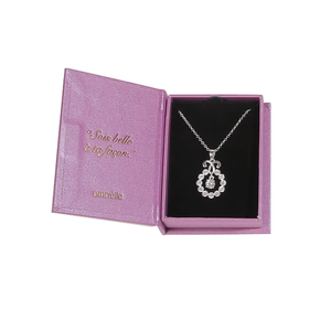 Caja de Embalaje para Joyería con Logotipo Personalizado, Caja Magnética en Forma de Libro para Pulseras, Anillos y Collares - Product Image 5