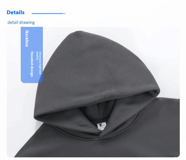 Manufacture Cotton Hooded Pullover Sweatshirt Premium Heavy Oversized Custom Logo Printing Men's Hoodies