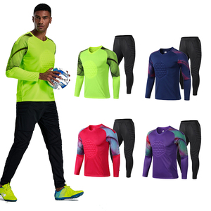 Jersey Kiper Sepak Bola, Baju Kiper Sepak Bola Pas Kering, Kaus Lengan Panjang, Celana Sublimasi, Baju Olahraga dengan Bantalan Sarang Lebah - Product Image 1