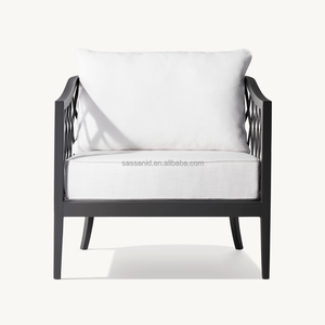 Ensembles <span class=keywords><strong>de</strong></span> meubles <span class=keywords><strong>de</strong></span> <span class=keywords><strong>jardin</strong></span> et <span class=keywords><strong>de</strong></span> patio extérieurs Sassanid pour hôtels et complexes hôteliers, fauteuil lounge <span class=keywords><strong>en</strong></span> <span class=keywords><strong>aluminium</strong></span> moulé gris pierre, artisanal - Product Image 3