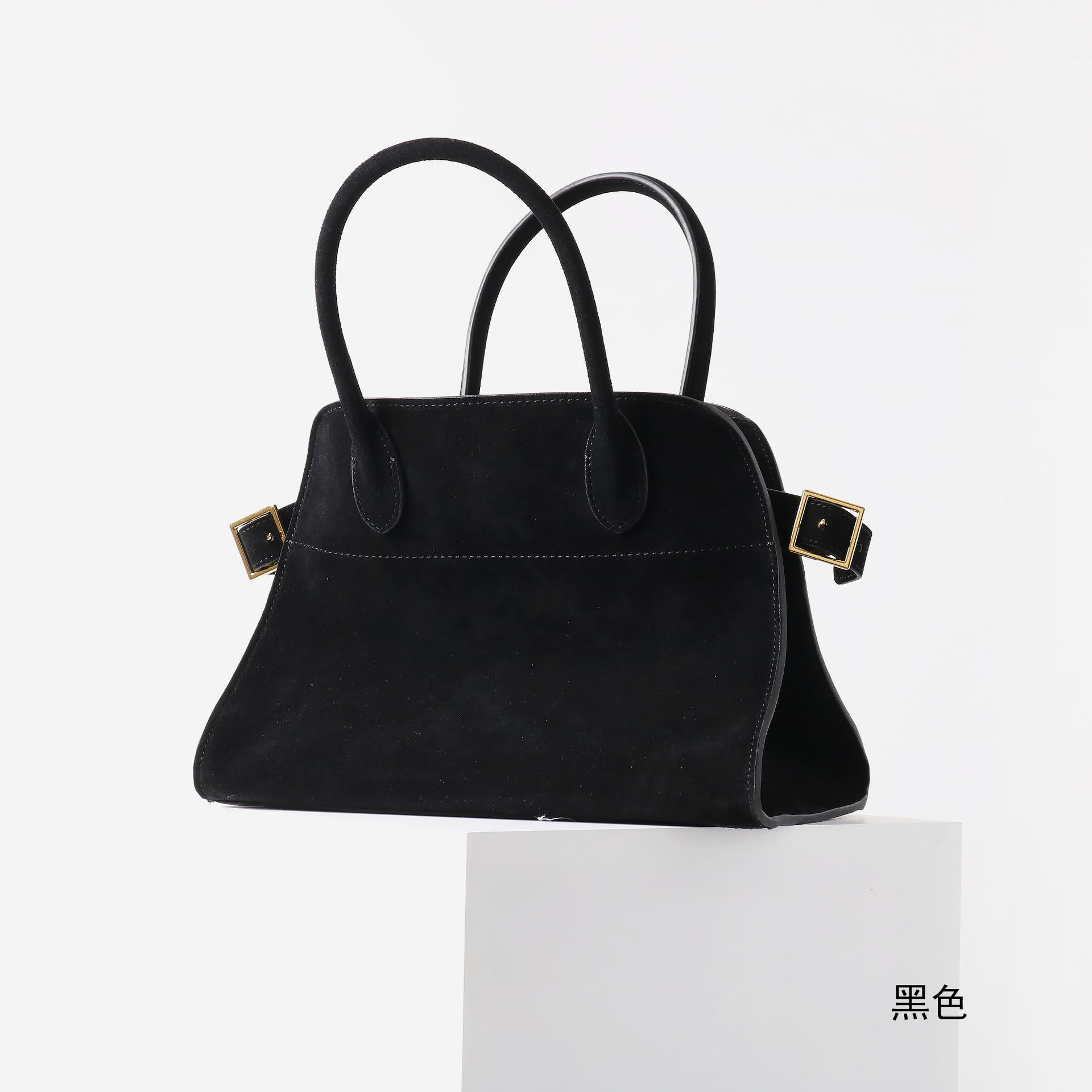 Matte black (gold buckle)