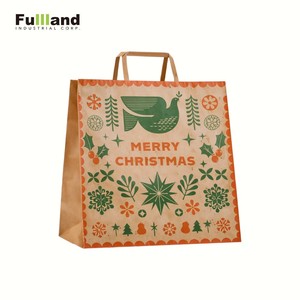Sacs en papier kraft biodégradables de bonne qualité, fabricant direct, sacs en papier kraft pour cadeaux de fêtes - Product Image 1
