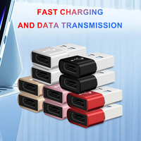 Adaptateur USB OTG en alliage d'aluminium (USB mâle vers Type C femelle) avec sortie CC – Neuf – Charge rapide, transfert de données, design compact et portable