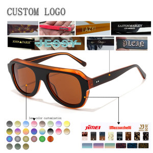 Modern Rectangle Sunglasses Full Rim Tortoise Shell <b>Frame</b> Brown Lens Anti-Uv Protection Unisex Adult - Product Image 2
