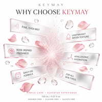 Tonique Visage Hydratant et Apaisant à l'Eau de Rose, Acide Hyaluronique et Vitamine C, Éclaircissant, Soin du Visage Végétalien, Marque Blanche, OEM ODM