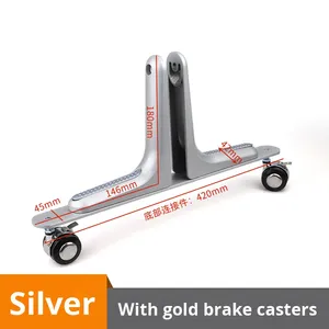 Mobile <b>Bracket</b> High Screen Partition Accessories Vertical Stand Aluminum Alloy Sliding Screen Balance Support Foot Modern Design - Product Image 5