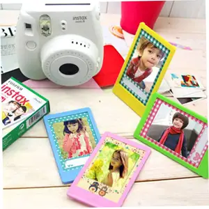 Factory direct sale 3 inch plastic picture frame wedding decoration for fujifilm instax mini 8/9/10 film 7/8/25/50/ photo frame