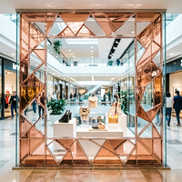 Miroirs décoratifs compacts de haute qualité OEM, panneaux muraux, miroirs muraux de luxe, décoration artistique CE