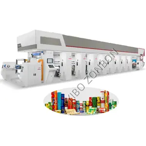 Made in China 6/8 color rotogravure printing machine with cheap price