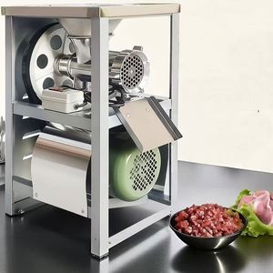 High Quality Commercial Electrical <b>Meat</b> <b>Grinder</b> Mincer Big Chicken Fish Pork Beef Motor Core Components Pump Sausage Making - Product Image 4