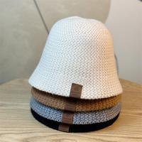 Chapeau seau d'été en tricot respirant Casquette Hip Hop pour hommes Casquette Bob pêcheur pliable pour l'extérieur Voyage Gorros Panama