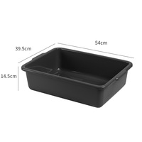 Tinas de autobús de almacenamiento grande/caja de utilidad lavabo de plástico para restaurante/bañera de lavado de platos de cocina para organización lavabo de congelador