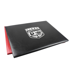 Vente chaude argent estampage noir diplôme couverture récompense dossier fichier certificat titulaire - Product Image 5