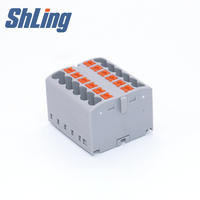 SHLING OEM disponible – Barrette de distribution à profil bas PTFIX-12X2.5 à 12 voies pour panneaux d'automatisation des bâtiments