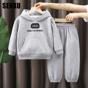 תבנית קריקטורה מזדמנים לילדים חליפת קפוצ 'ון 100% החורף פוליאסטר סגנון חדש - Product Image 2