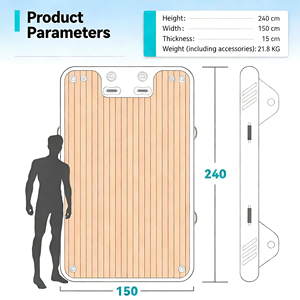 Alfombra Flotante Inflable Antideslizante al por Mayor, Alfombra de Agua Flotante de PVC Grueso para Exteriores, Playa, Lago, <span class=keywords><strong>Piscina</strong></span>, Ocio, Tomar el Sol, Juguete Acuático - Product Image 4