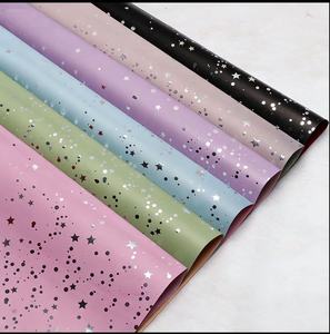 Papel de Regalo Impermeable con Forma de Estrella Estilo Coreano <span class=keywords><strong>Armani</strong></span>, con Recubrimiento de Aluminio para Floristería - Product Image 1
