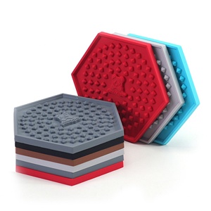 Sous-verres personnalisés en PVC antidérapant avec logo 3D, sous-verres en silicone souple pour boissons, sous-verres personnalisés - Product Image 2