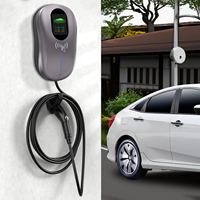 Steker stasiun pengisian daya EV tipe 2 7KW 11KW 22KW dan isi daya Bluetooth WIFI APP 32A arus dapat disesuaikan 220V-250V RoHS