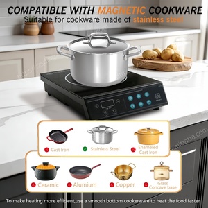 Cocina de Inducción Portátil 10 en 1 de 1200W, Olla Eléctrica, Freidora, Vaporera, Hervidor con Temporizador, Estufa Eléctrica de un Solo Quemador para Cocina Doméstica, Directo de Fábrica OEM - Product Image 4