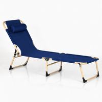 Chaise longue OEM portable pour piscine, camping, patio, jardin, cour arrière, utilisation en extérieur